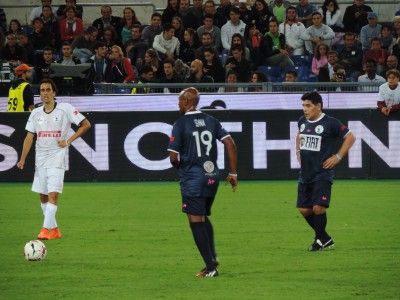 Marcos Senna en el Partido Interreligioso por la Paz