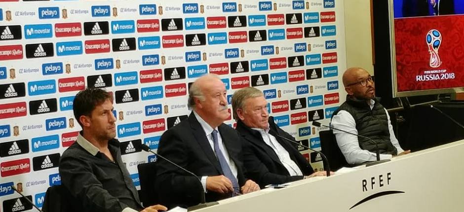 Marcos Senna y sus ex compañeros vuelven a Las Rozas para ver el sorteo de la Copa Mundial 2018